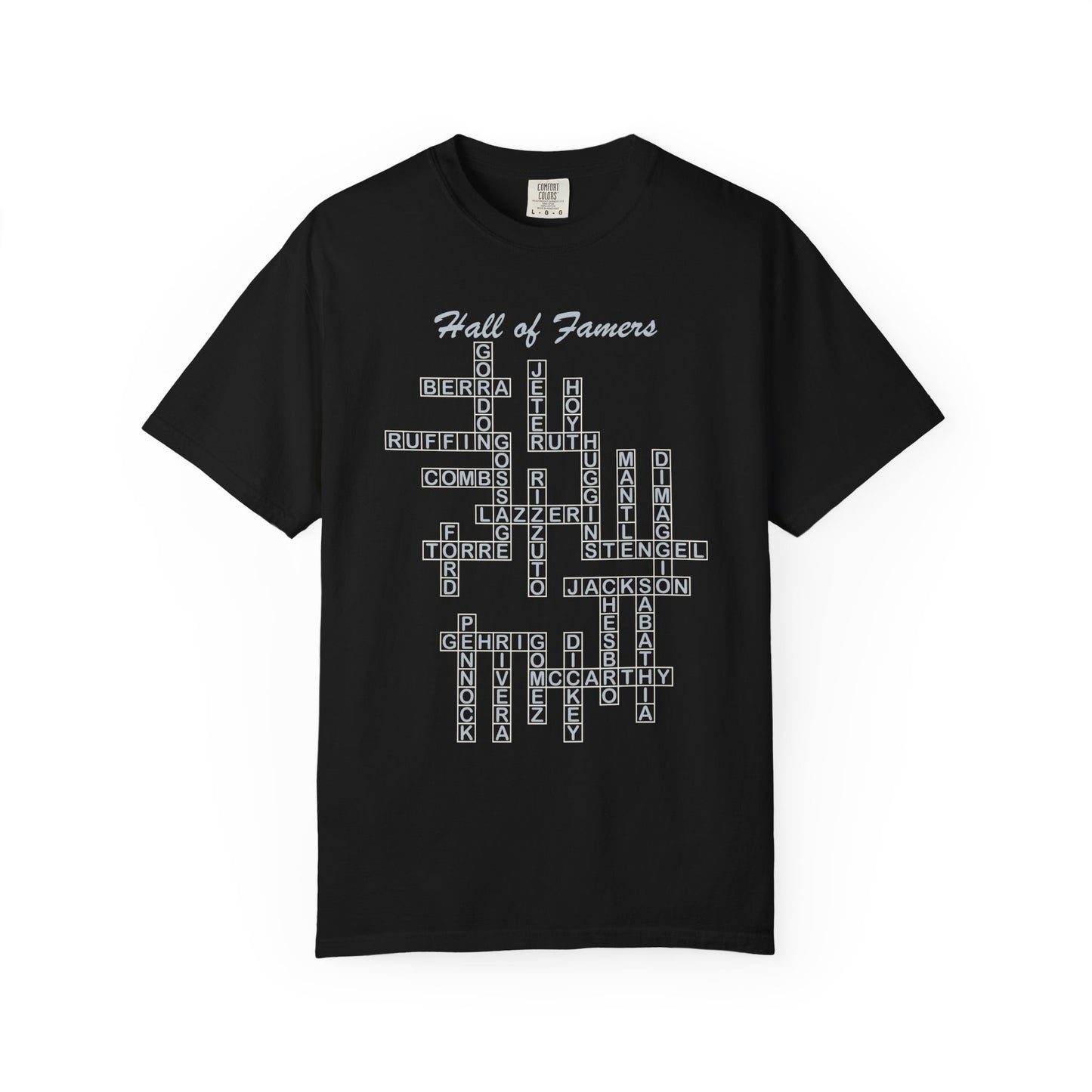 NY Yankees Hall of Famers Crossword Unisex T-Shirt