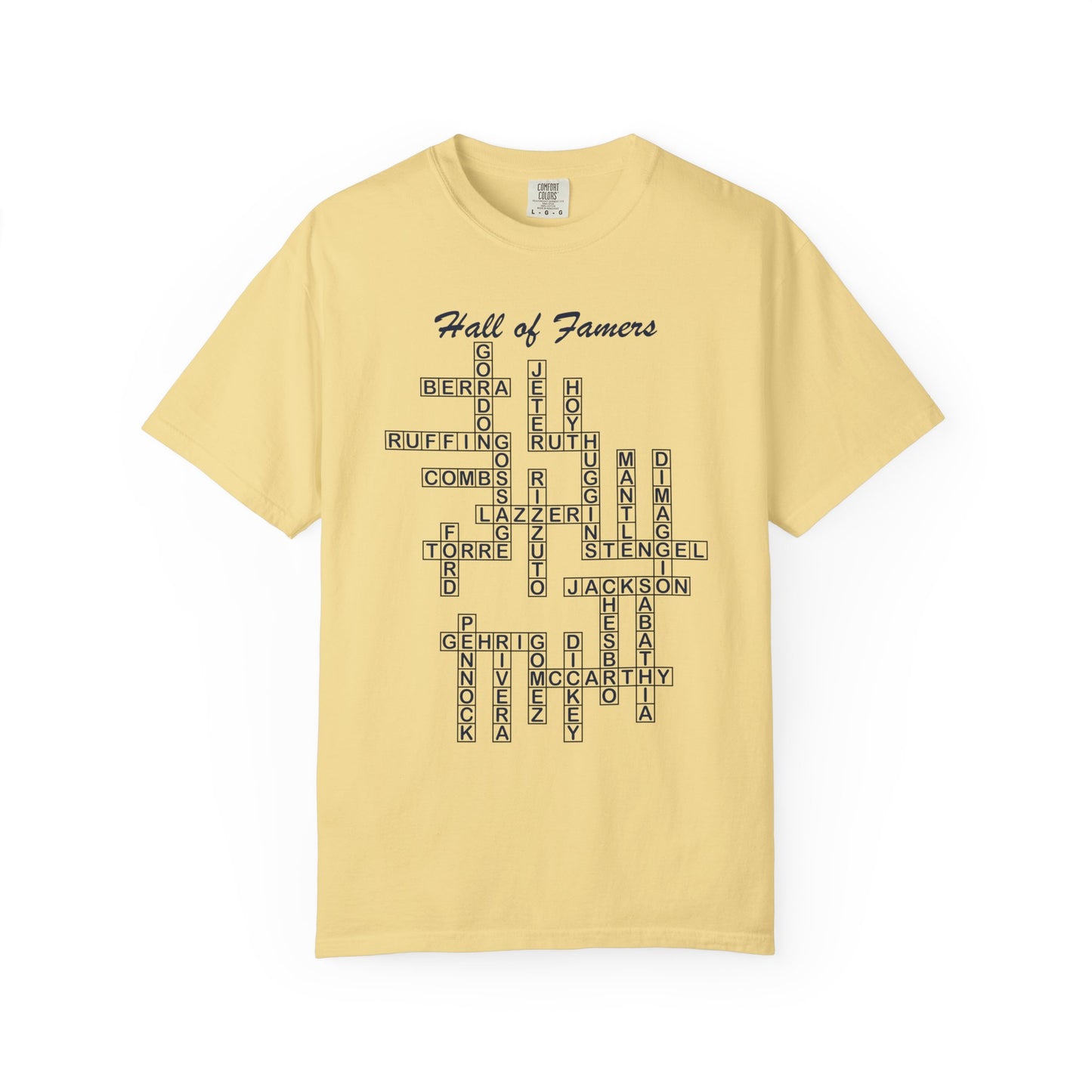 NY Yankees Hall of Famers Crossword Unisex T-Shirt