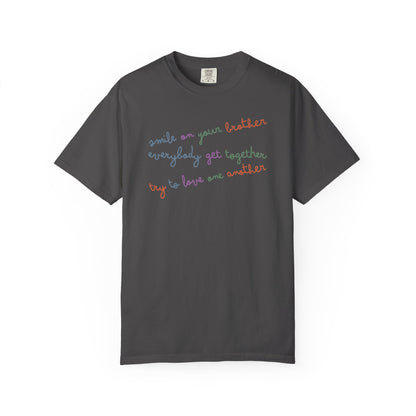Everybody Get Together T-Shirt Smile on your Brother Unisex