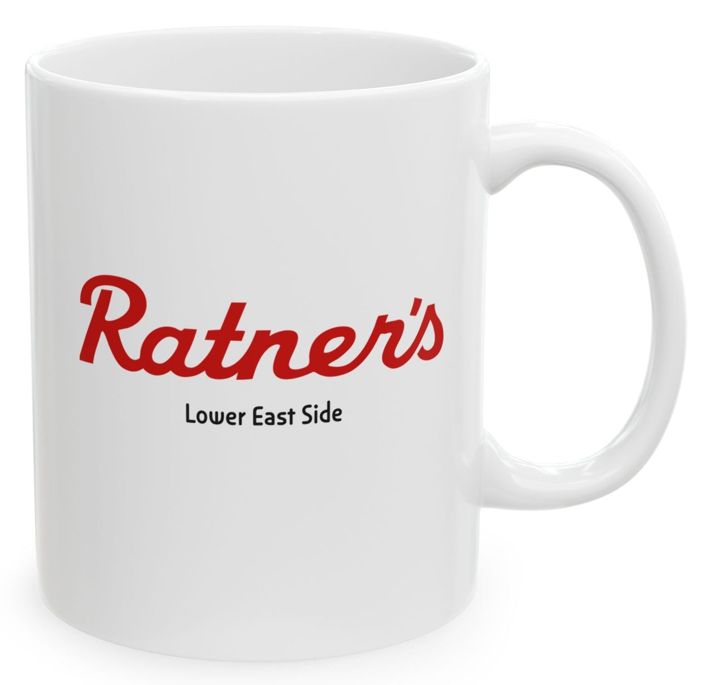 Ratner's Coffee Mug, Lower East Side NYC, Ceramic 11oz