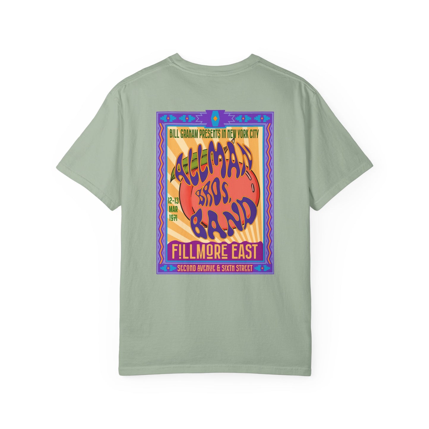 Fillmore East/Allman Bros at the Fillmore Front/Back Unisex T-Shirt