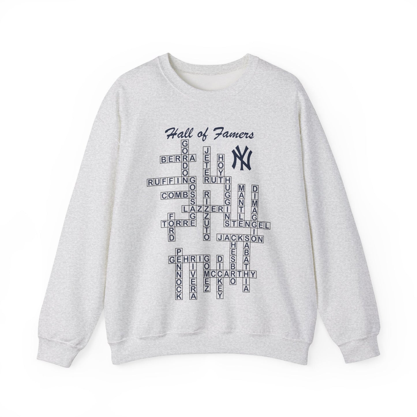 NY Yankees Hall of Famers - Crossword - Unisex Sweatshirt