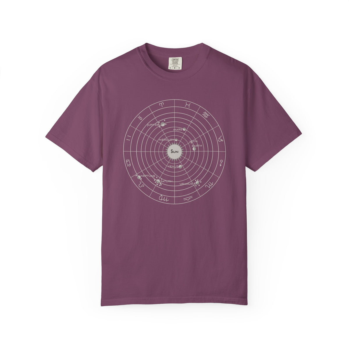Solar System and Zodiac T-Shirt Unisex