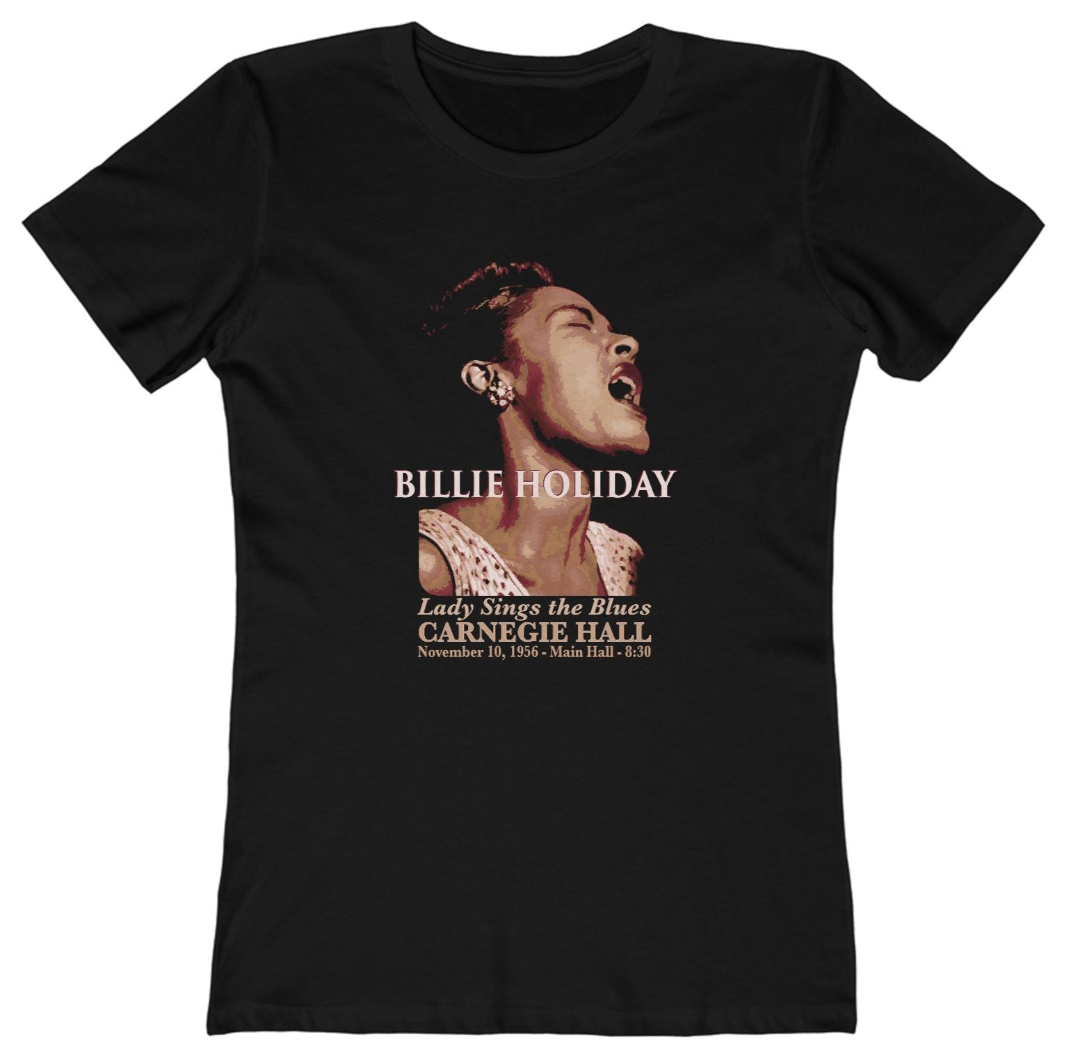 Billie Holiday at Carnegie Hall NYC t-shirt
