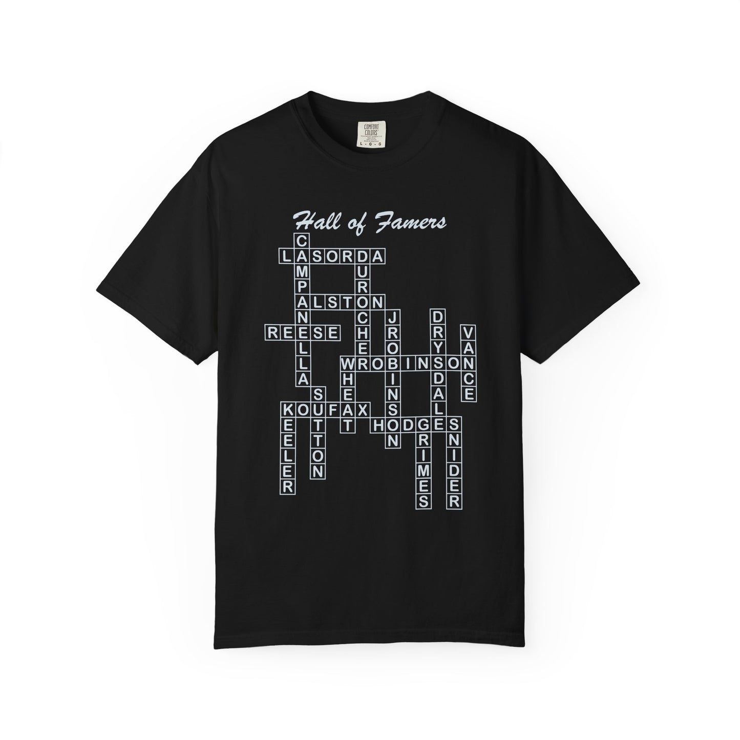Dodgers Hall of Famers Crossword Unisex T-Shirt