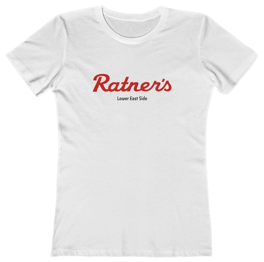 T-shirt with "Ratner's Lower East Side" text
