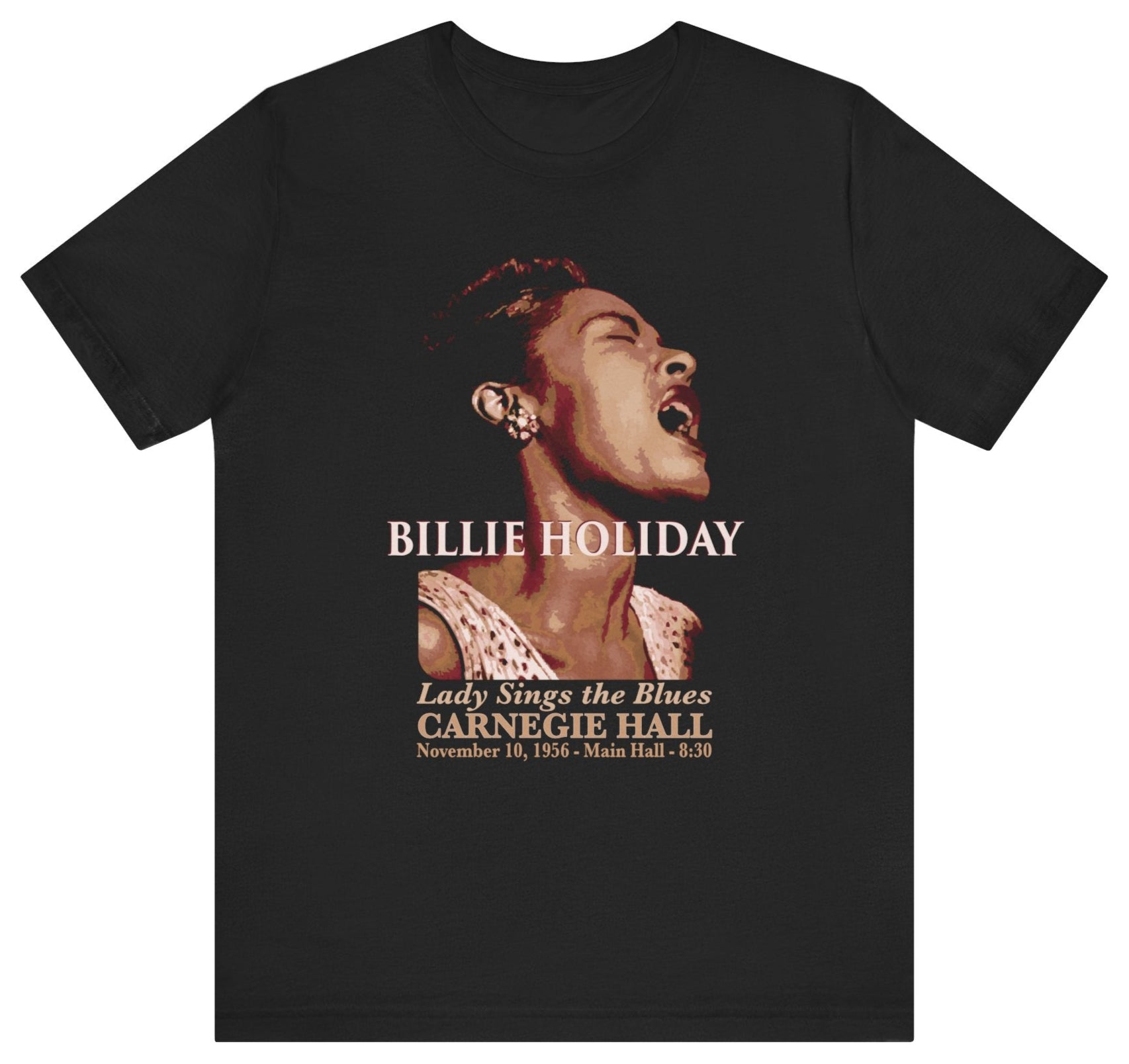Billie Holiday at Carnegie Hall NYC t-shirt