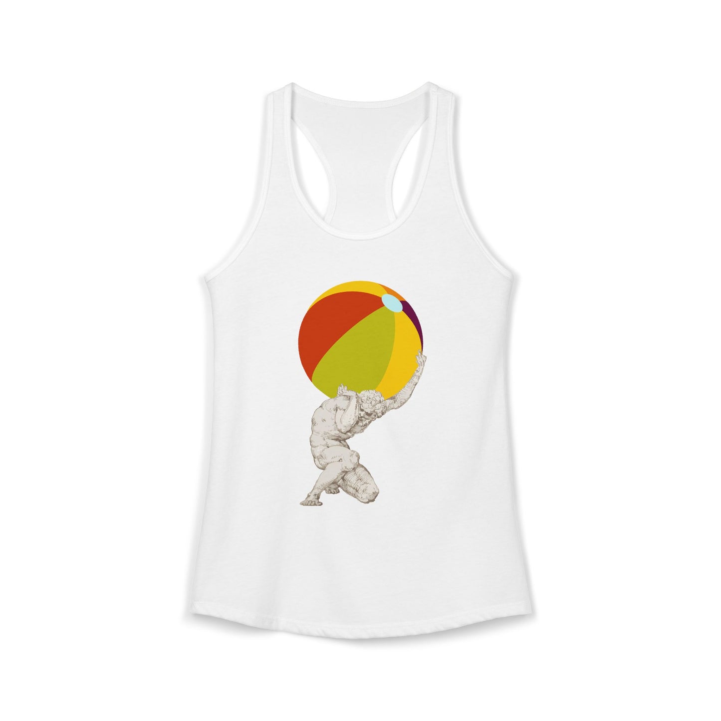 Atlas at the Beach Women's Racerback Tank