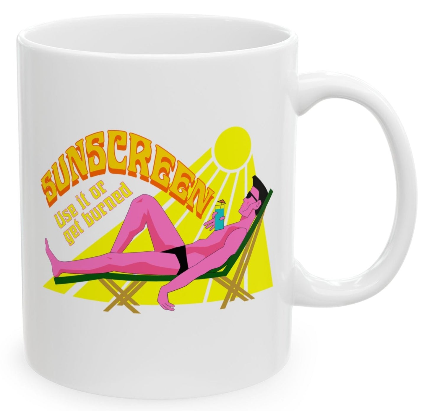 Sunscreen coffee mug