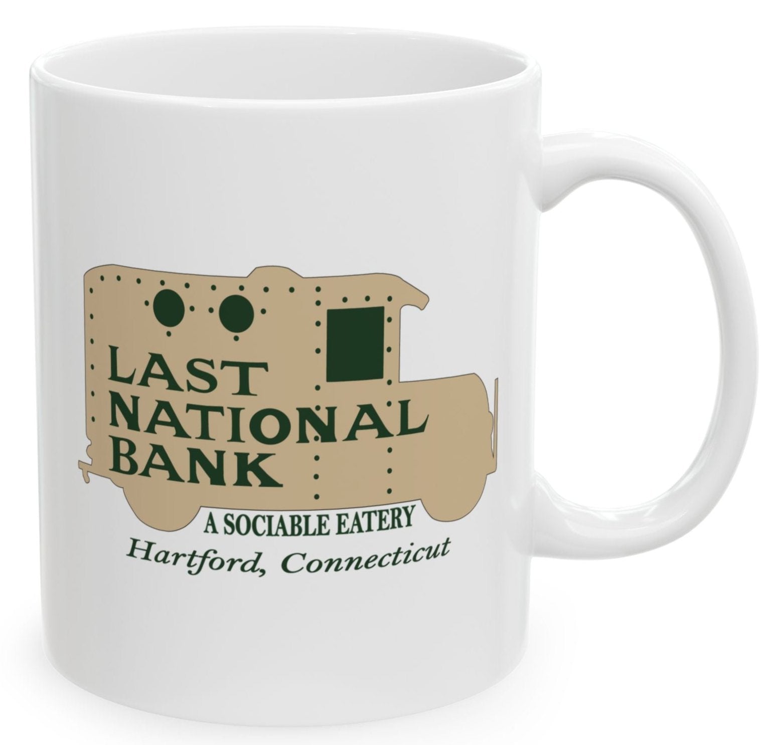 Last National Bank Hartford coffee mug