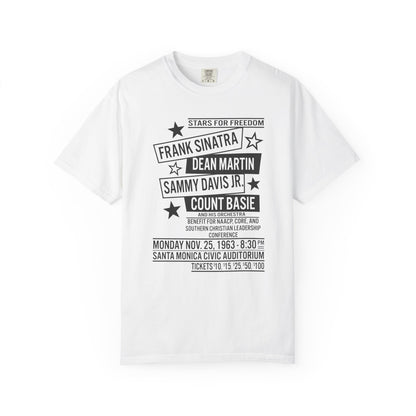 Frank Sinatra, Dean Martin, Sammy Davis Jr, Count Basie Stars for Freedom Unisex T-Shirt