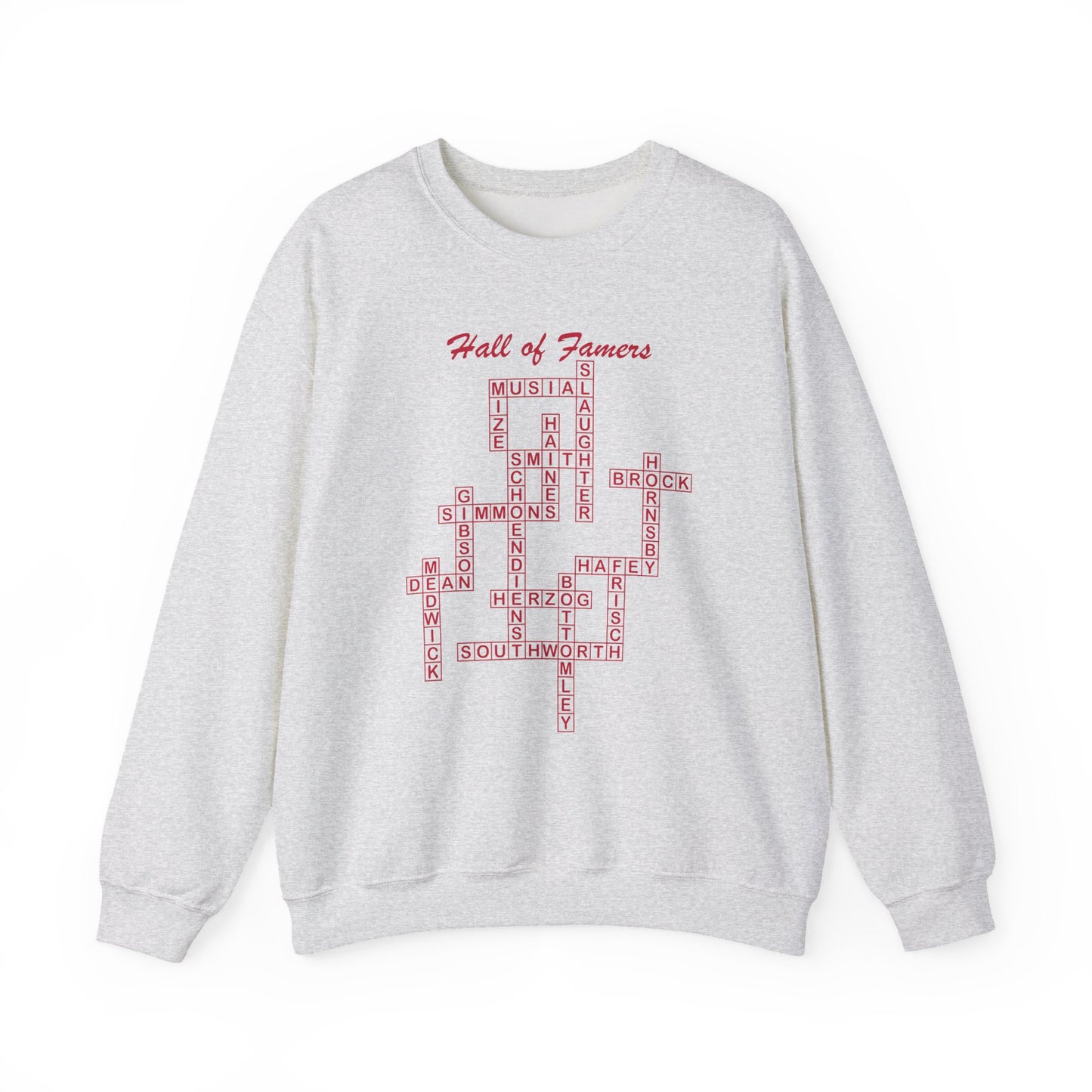 St Louis Cardinals Hall of Famers Crossword Sweatshirt