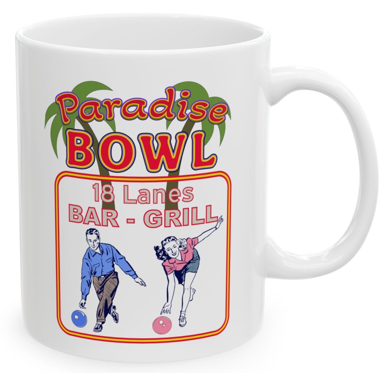 Bowling Alley coffee mug