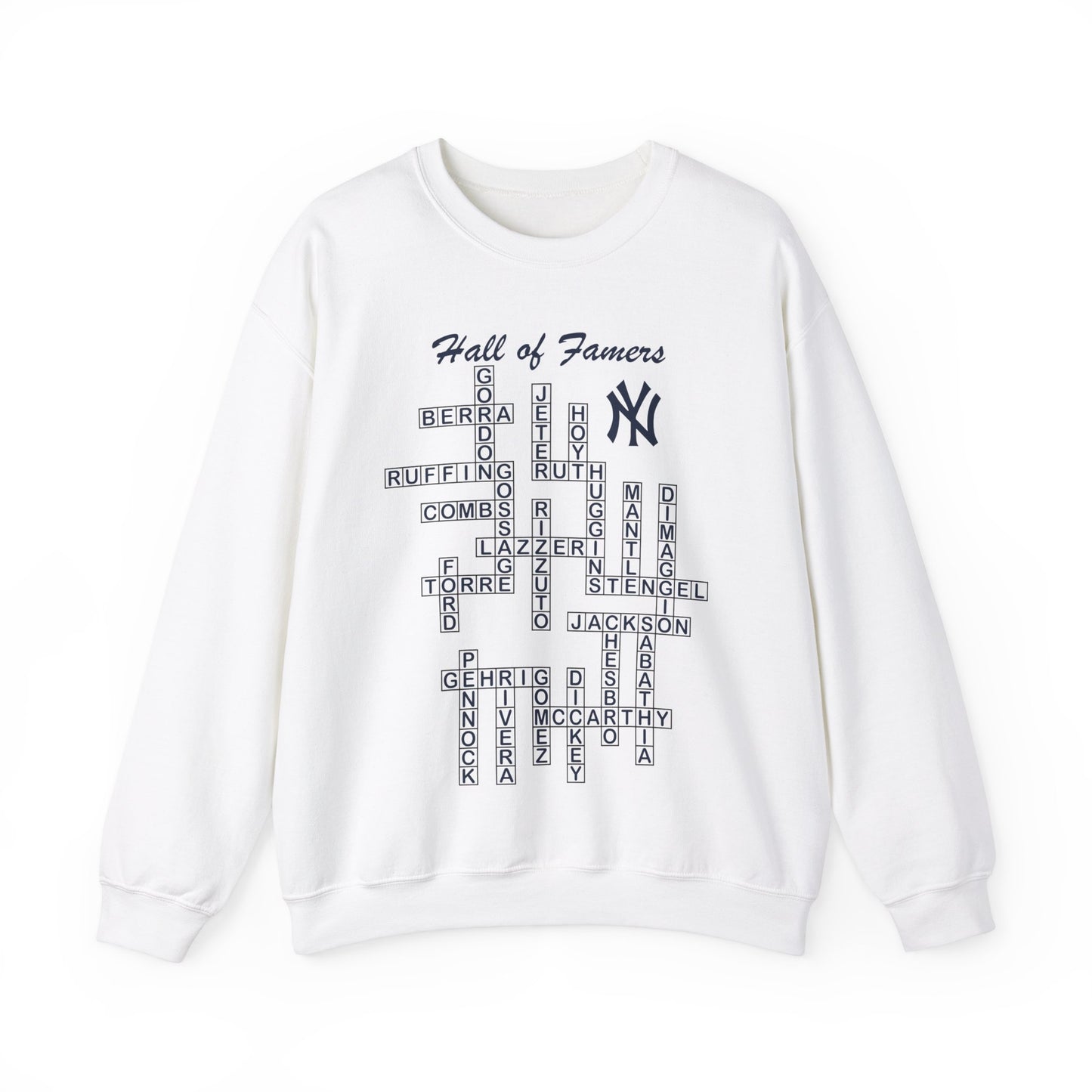 NY Yankees Hall of Famers - Crossword - Unisex Sweatshirt