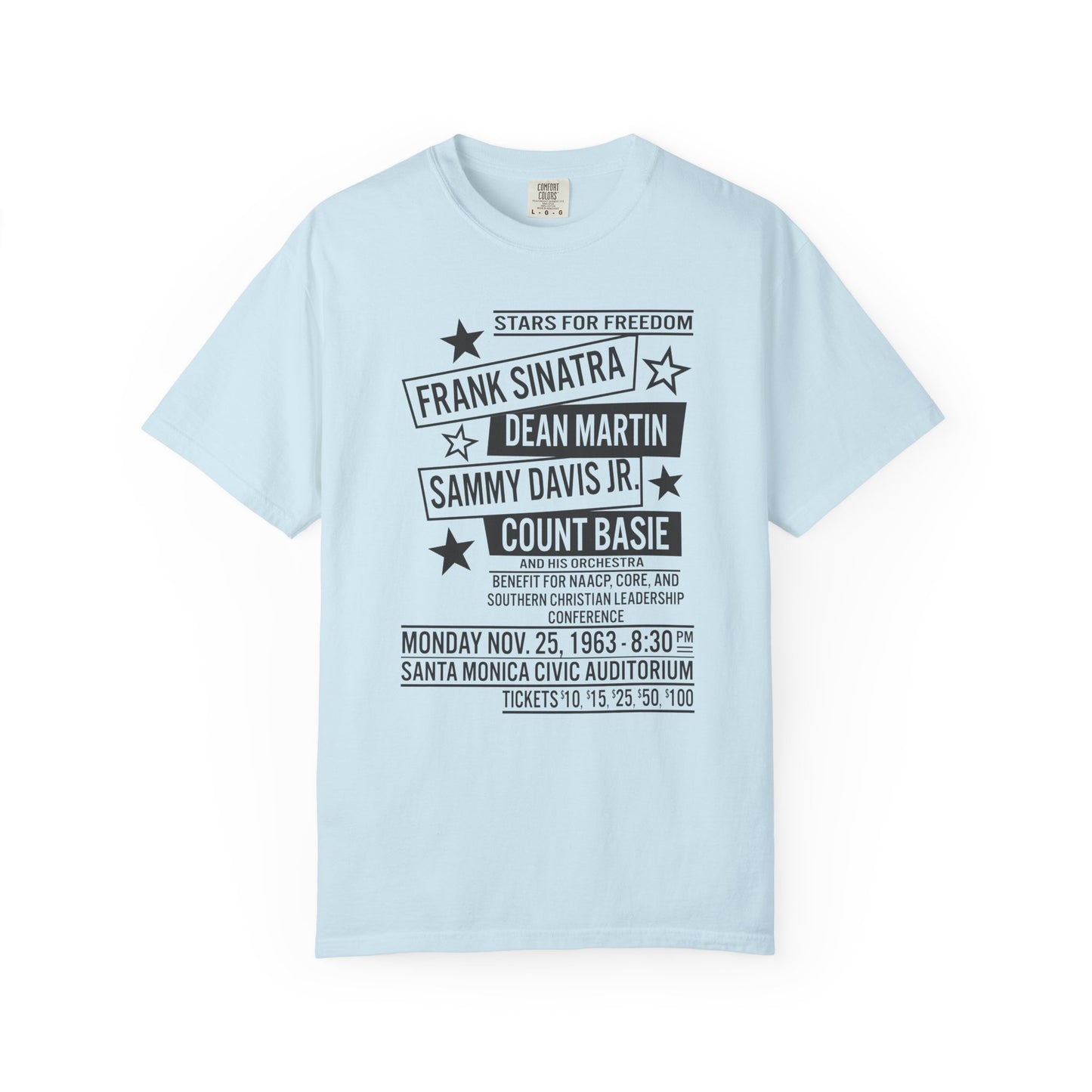 Frank Sinatra, Dean Martin, Sammy Davis Jr, Count Basie Stars for Freedom Unisex T-Shirt
