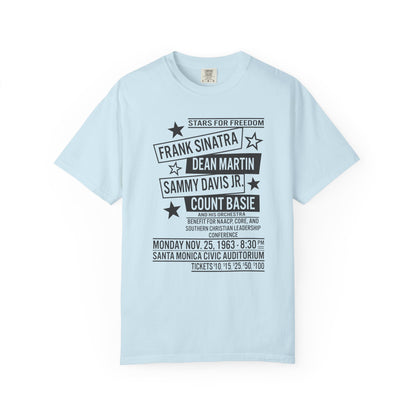 Frank Sinatra, Dean Martin, Sammy Davis Jr, Count Basie Stars for Freedom Unisex T-Shirt