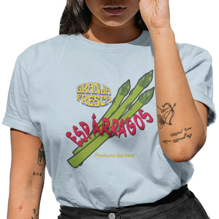 Asparagus T-Shirt Product of Peru Tee Women's