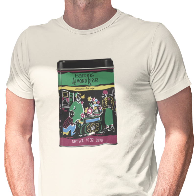 Barton's Almond Kisses Chocolate Candy T-Shirt Unisex