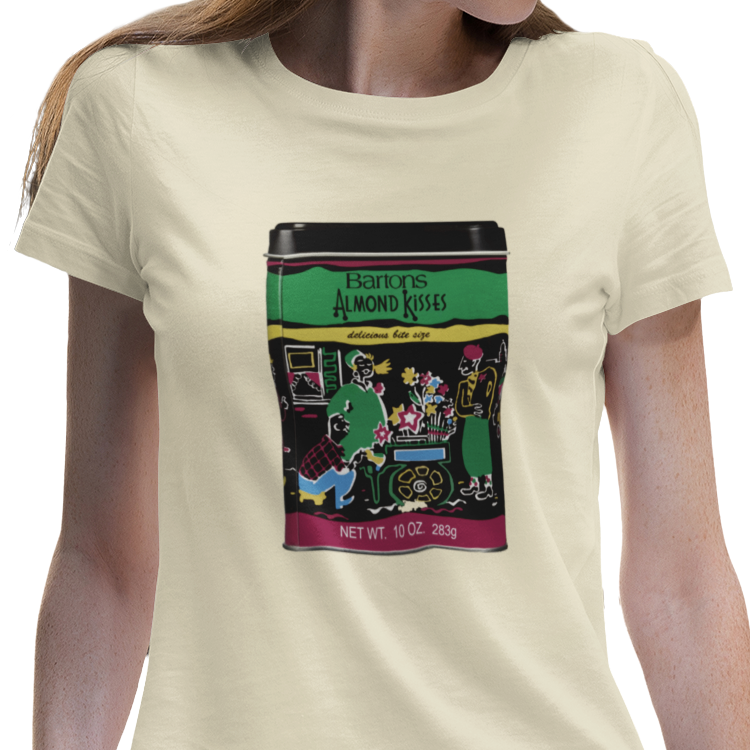 Barton's Almond Kisses Chocolate Candy T-Shirt Women's