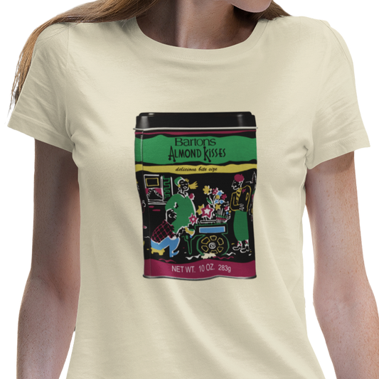 Barton's Almond Kisses Chocolate Candy T-Shirt Women's
