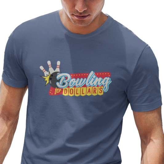 T-Shirt with 'Bowling for Dollars' graphic
