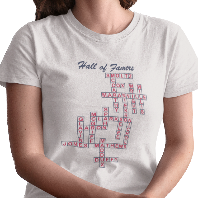 Braves Hall of Famers Crossword Women's Tee