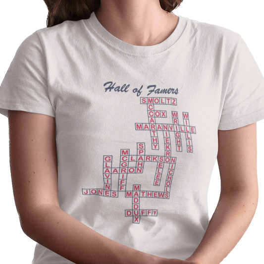 Braves Hall of Famers Crossword Women's Tee