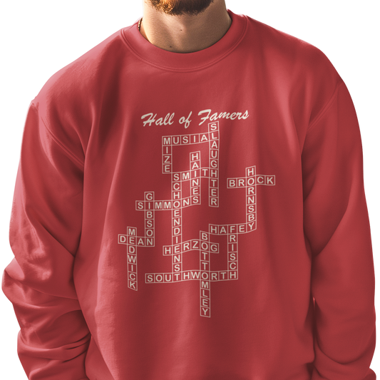 St Louis Cardinals Hall of Famers Crossword Sweatshirt