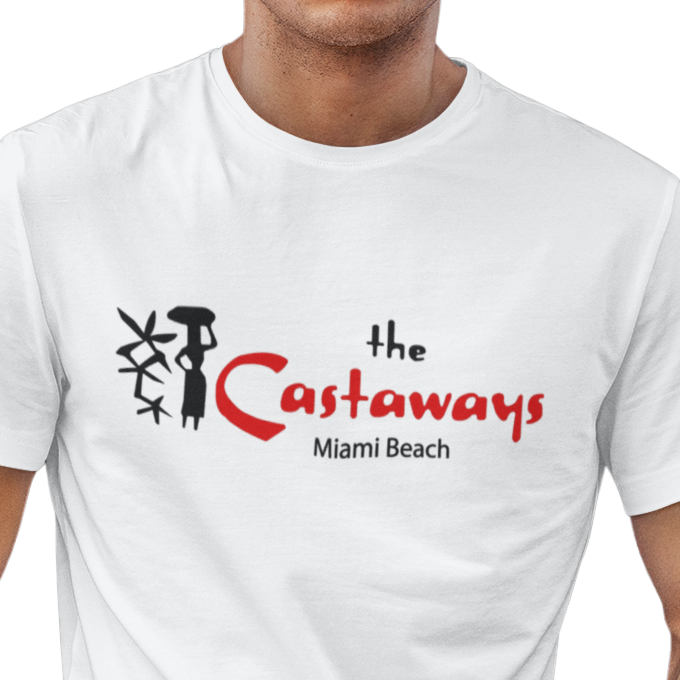 T-shirt with 'The Castaways Miami Beach' logo 