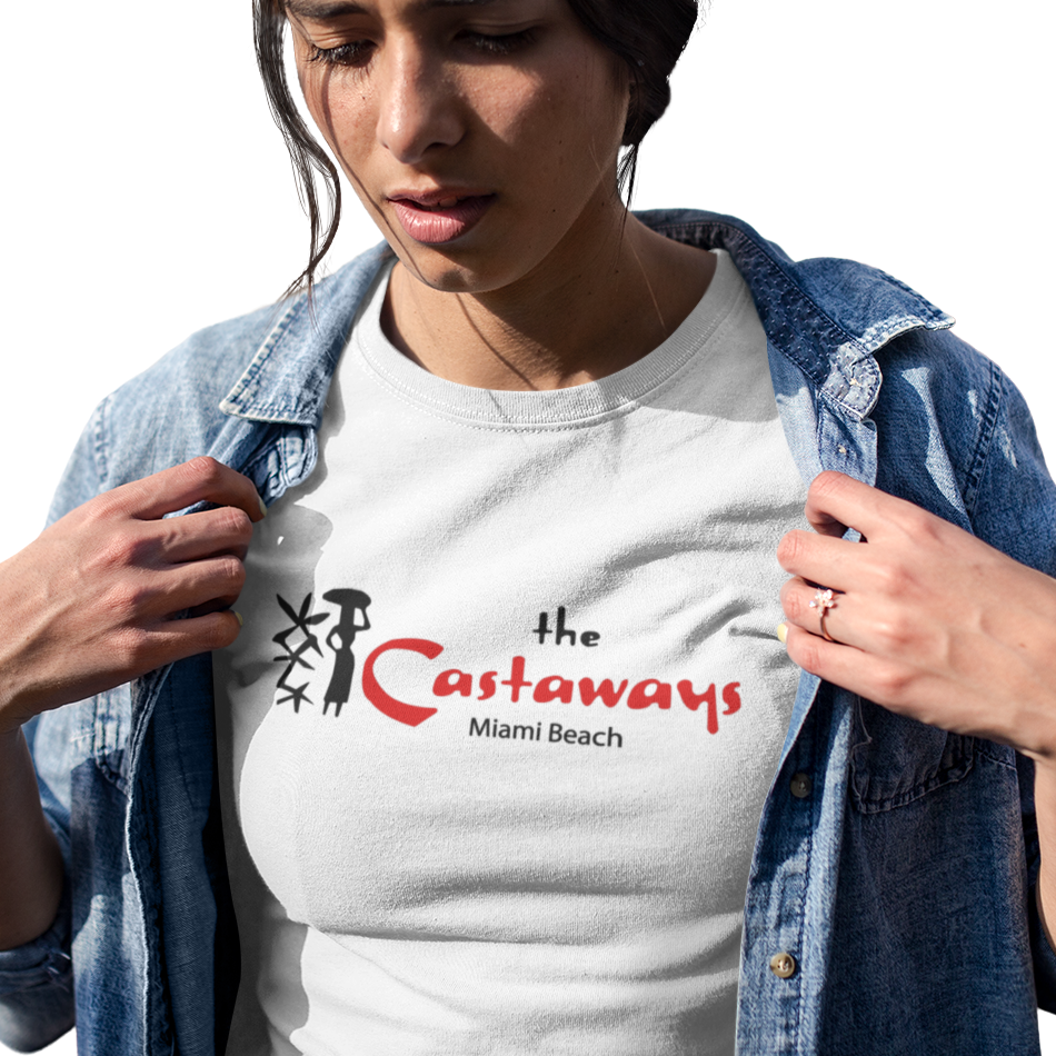 T-shirt with 'The Castaways Miami Beach' logo 