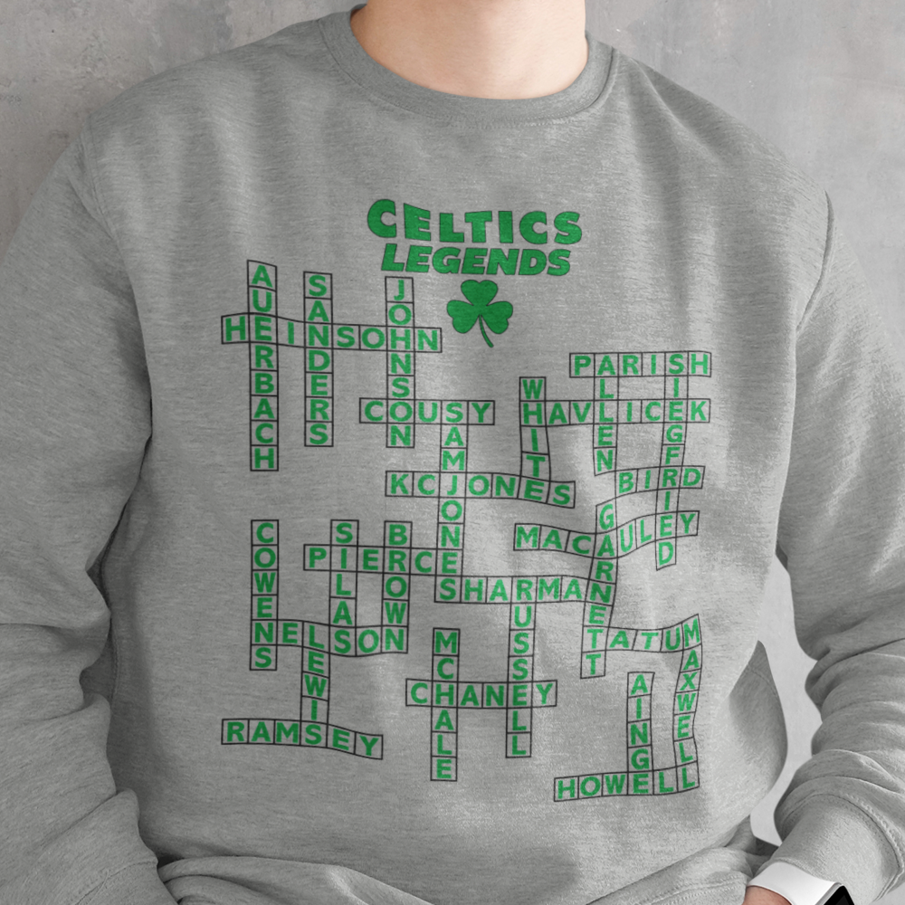 Celtics Legends Crossword - Unisex Sweatshirt