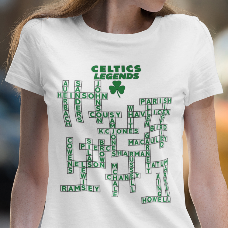 Boston Celtics crossword t shirt