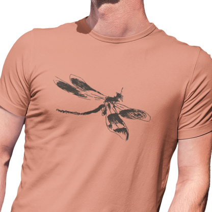 T-shirt with a dragonfly graphic design