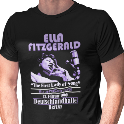 T-shirt with Ella Fitzgerald concert poster graphic