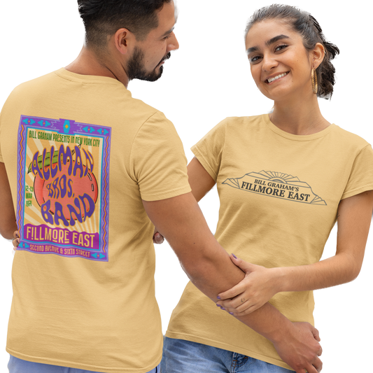 Fillmore East/Allman Bros at the Fillmore Front/Back Unisex T-Shirt