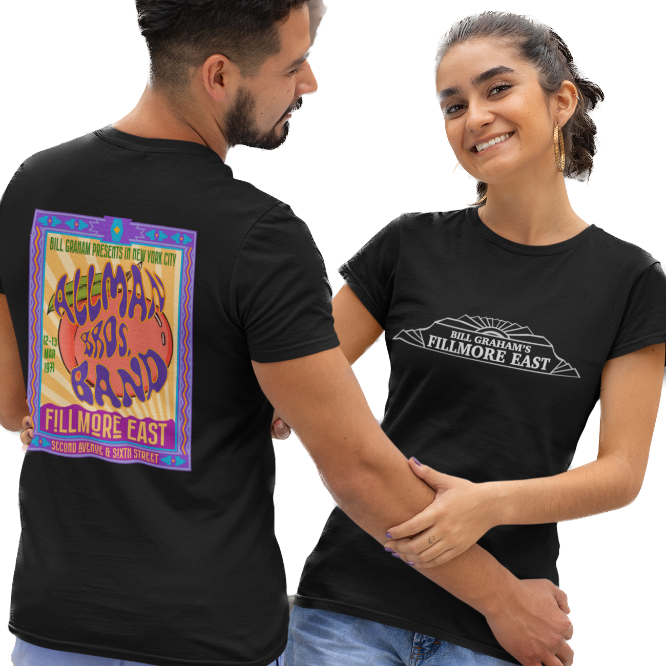 Fillmore East/Allman Bros at the Fillmore Front/Back Unisex T-Shirt