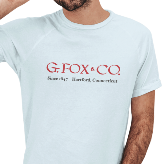 T-shirt with 'G. Fox & Co.' logo