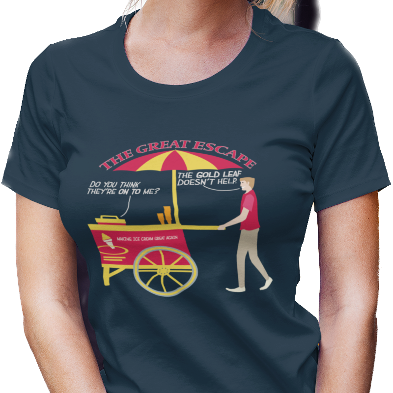 Great Escape T-Shirt Funny Political Tee Women's