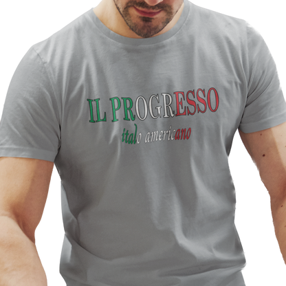 T-shirt with 'IL PROGRESSO' text in Italian 