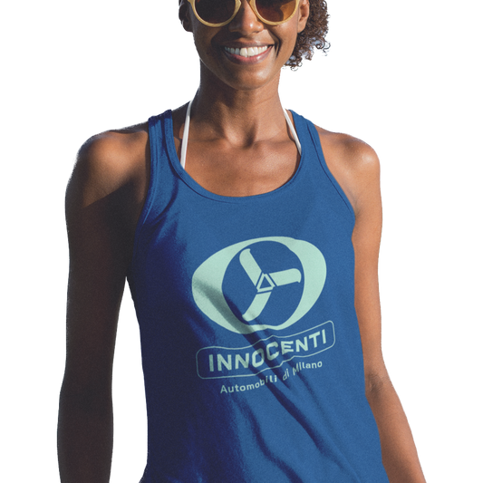 Tank top with Innocenti Italian car graphic