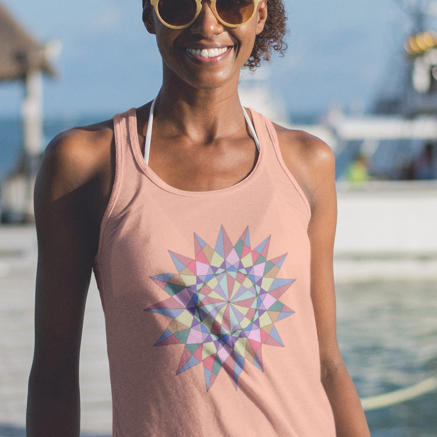 Odd Symmetry Original Graphic Women's Racerback Tank