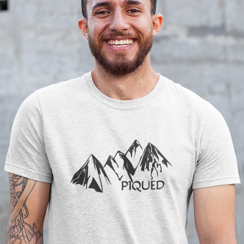Piqued peaked mountain t shirt