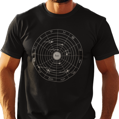 Solar System and Zodiac T-Shirt Unisex