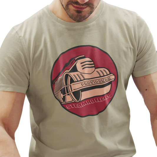 T-shirt with Providence Steamrollers basketball logo graphic