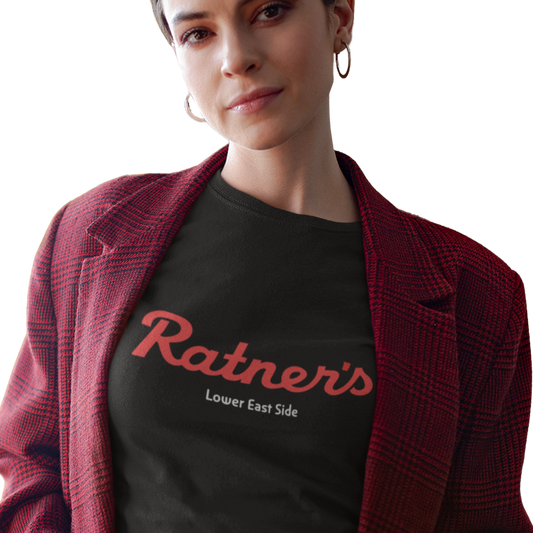 T-shirt with "Ratner's Lower East Side" text
