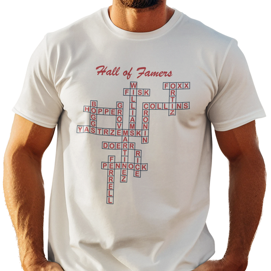 Boston Red Sox Hall of Famers Crossword Unisex T-Shirt