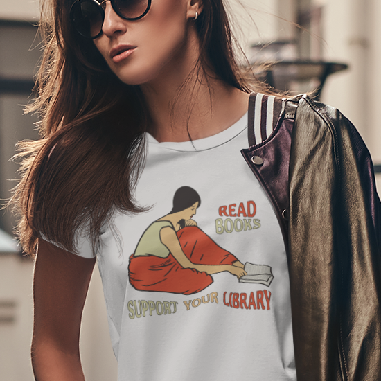 Reading, Books and Library t-shirt