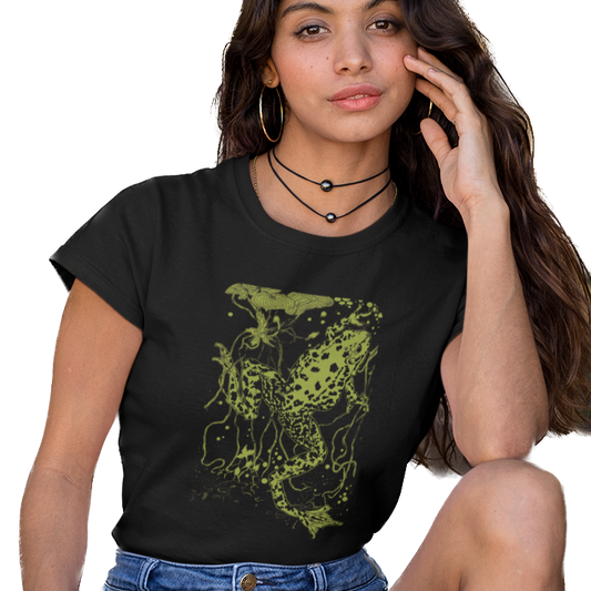 Frog T-Shirt Swimming Frog Women's