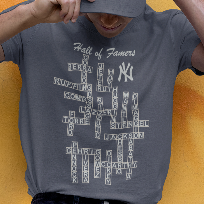 Yankees Hall of Fame Crossword T-Shirt