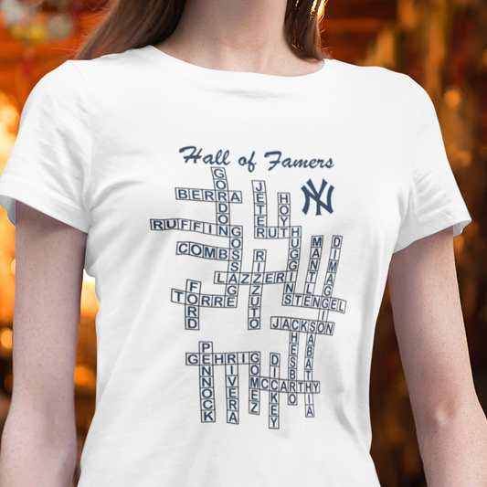 Yankees Hall of Fame Crossword T-Shirt